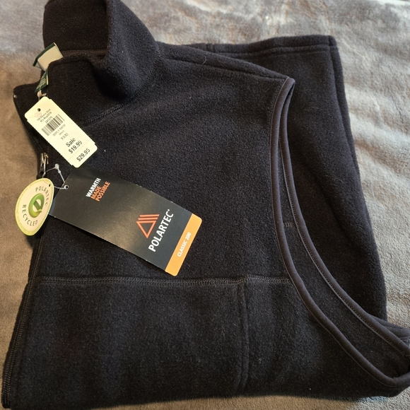 Mens L.L.Bean Polartec Black Fleece Vest - Picture 5 of 5